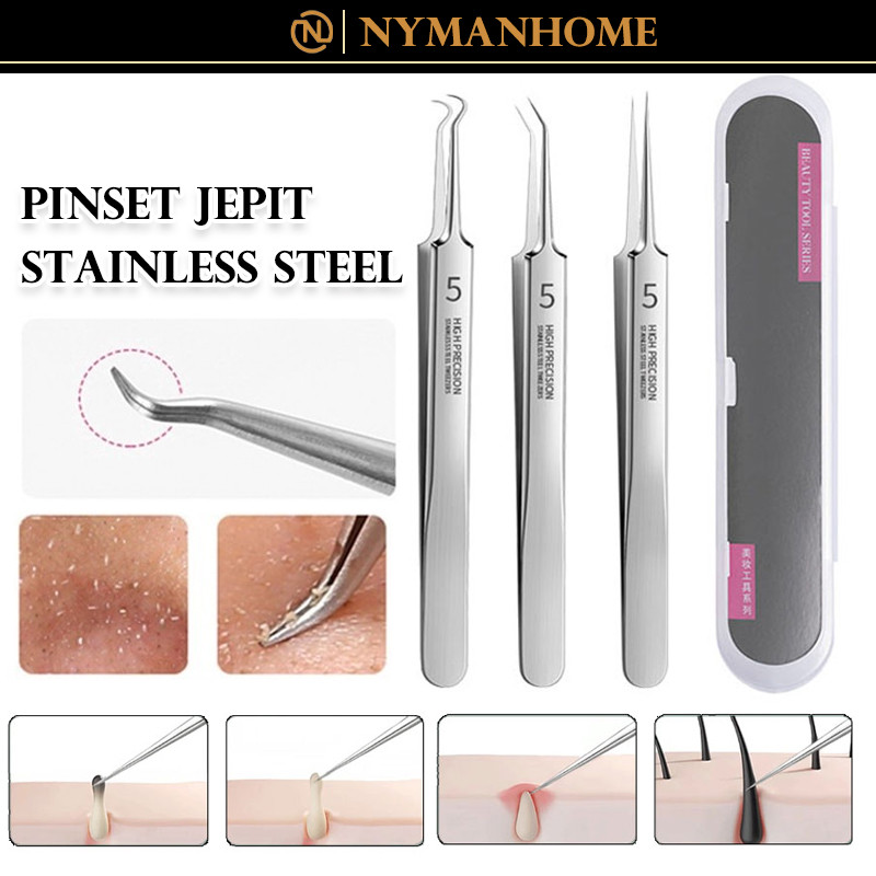 Alat Pencet Jerawat Dan Komedo / Alat Pencet Jerawat Dan Komedo FREE BOX Alat Pembersih Komedo Pinse