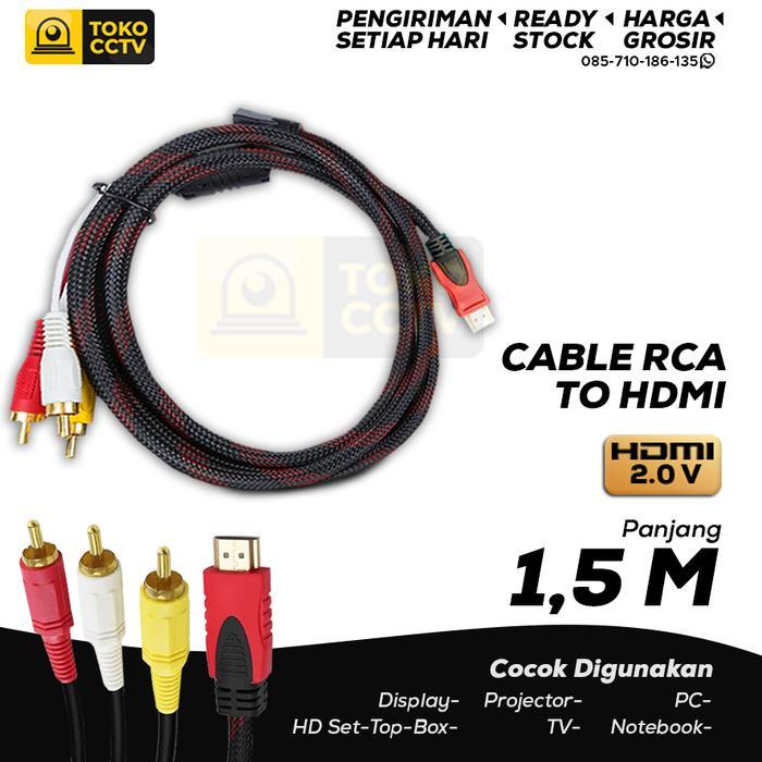 Kabel rca to hdmi jaring full HD - HDMI TO RCA