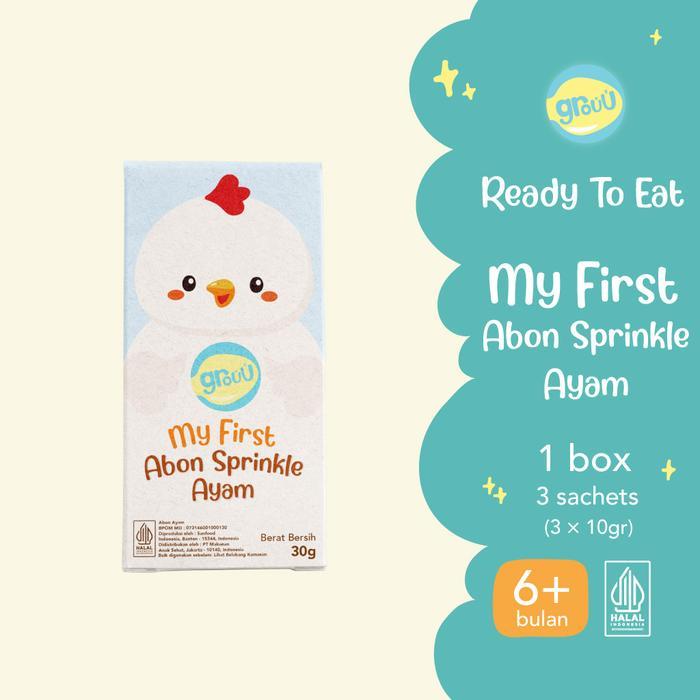 Grouu - Abon MPASI & Anak (Abon Ayam, Abon Sapi) BB - Abon Makanan Bayi / Snack Cemilan Bayi / Non M