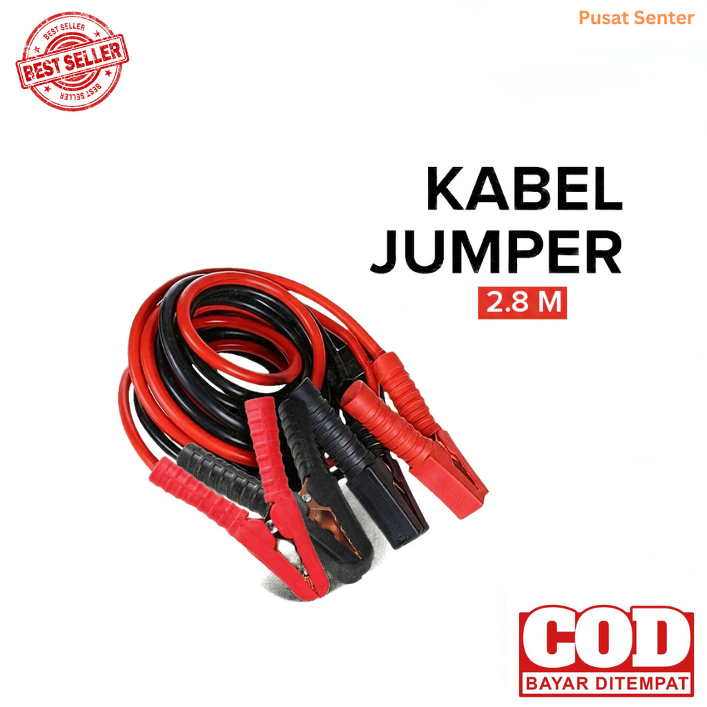 Jumper Aki Mobil Avanza Xpander Brio Kabel Booster 2.8M 2mm Copper
