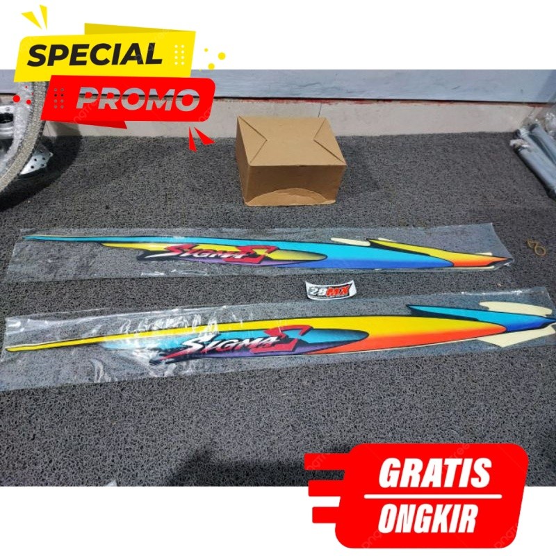 Striping Yamaha Sigma Sticker Lis Body Motor Full Set Presisi Kualitas Premium