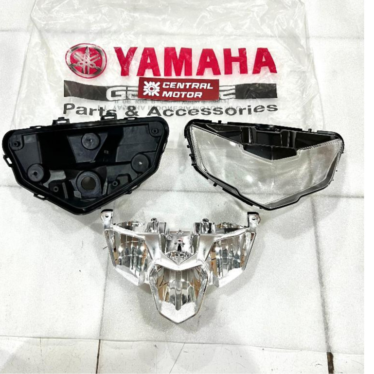 Mika batok housing chrome reflektor lampu depan Jupiter MXking MX King LED Ori Yamaha Stanley V2 201