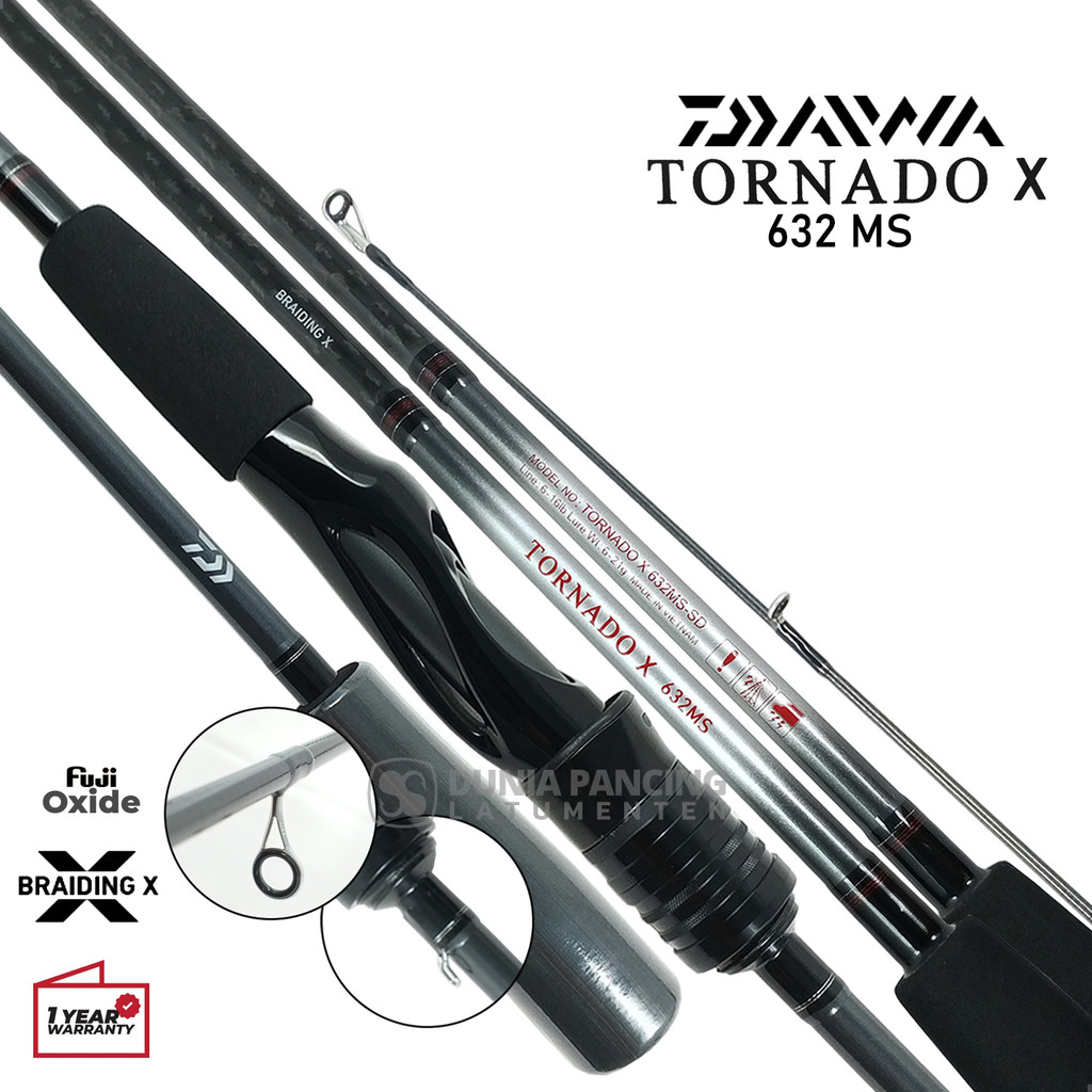 Joran DAIWA TORNADO X 2023 | Baitcasting | Spinning | BC | Casting | Pilih Ukuran | DPL