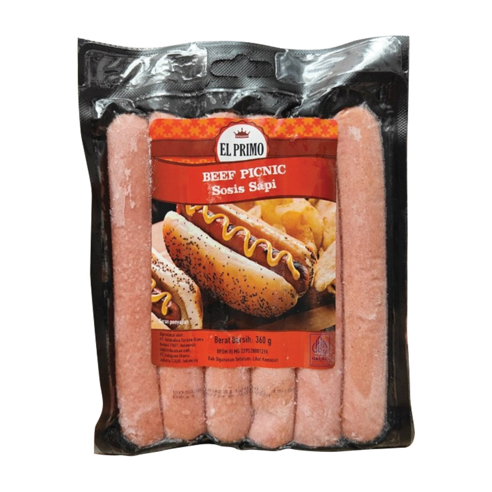 EL PRIMO BEEF PICNIC SAUSAGE 360GR