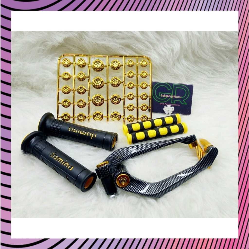 Berkualitas! Cover Tutup Baut Probolt Impor Hangrip sisik plut Karet handle Proguard Carbon Besi Tha