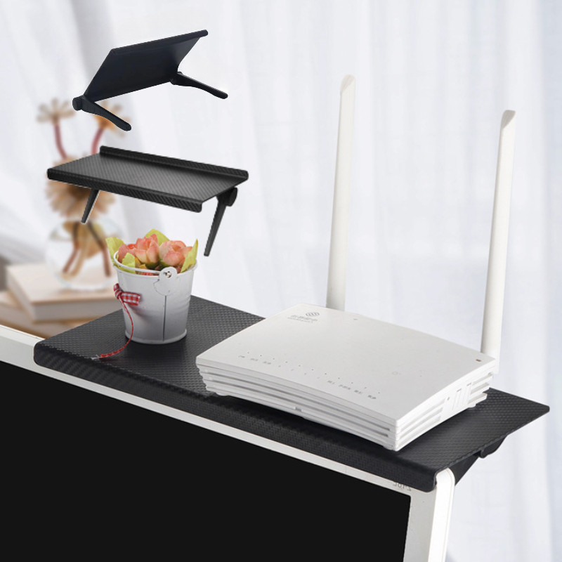 1PC Hot Selling Computer and TV Screen Storage Rack Wireless Router Set-top Box Rack No Perforated S