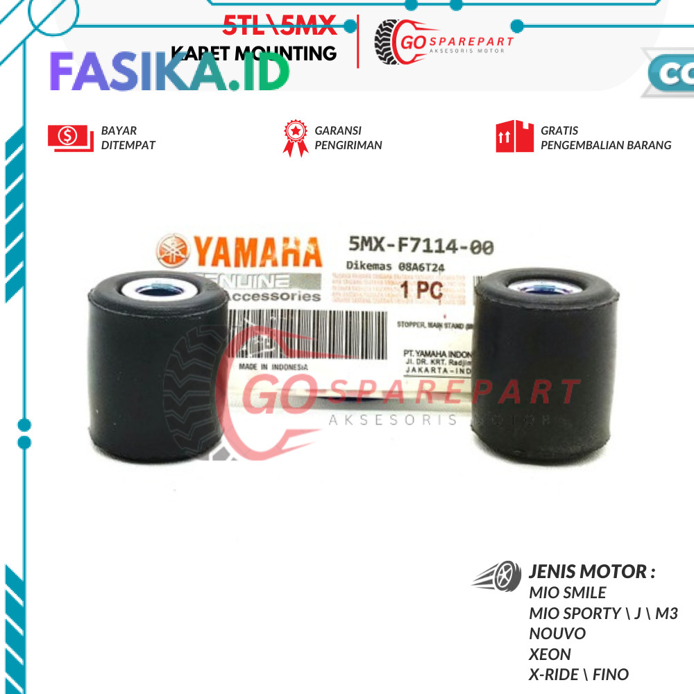 Promo 5TL5MX KARET MOUNTING MOTOR YAMAHA MIO J / DUDUKAN MESIN MOTOR MOTOR MIO M3 / KARET PEREDAM GE