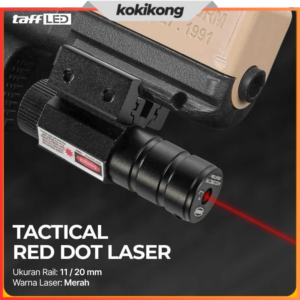 TAFFLED Tactical Red Dot Laser Gun Mount Airsoft Rifle 11/20mm - HJ11