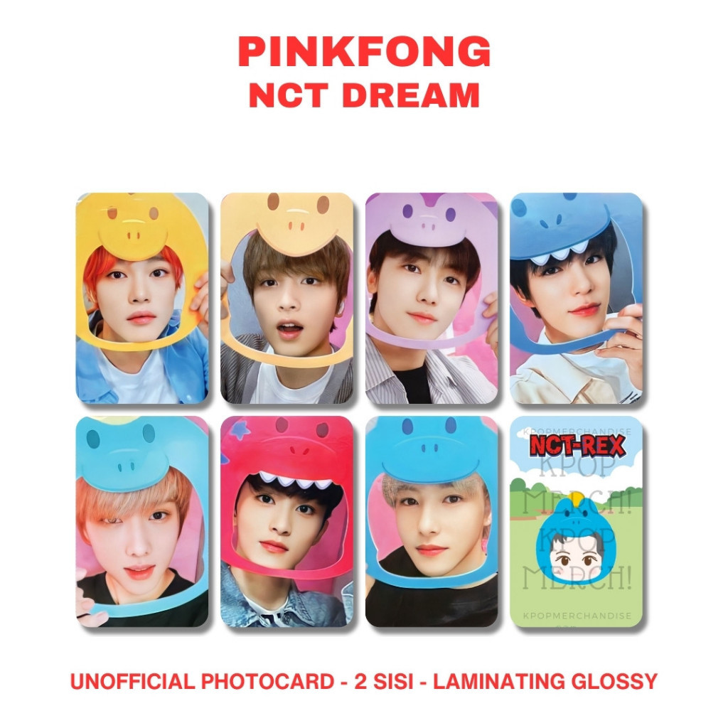 photocard nct dream pinkfong chenle haechan jaemin jeno jisung mark renjun