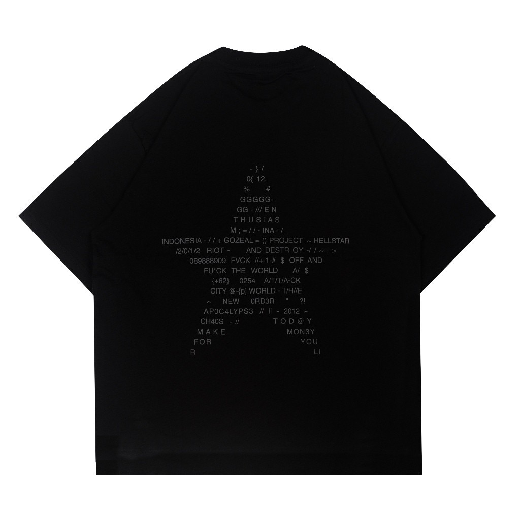 Gozeal | Tees Oversized | Hellstar Kaos Pria