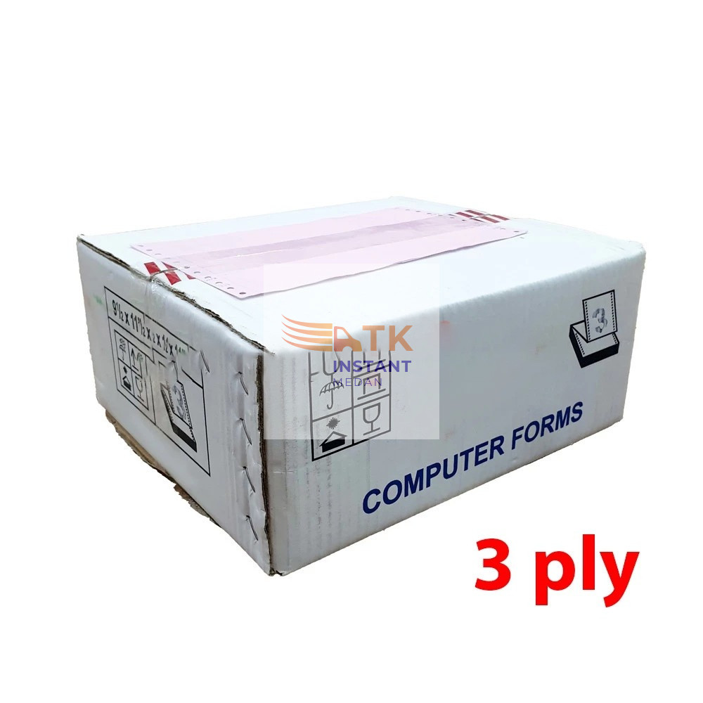 CONTINUOUS FORM 3 PLY 9.5 x 11" Kertas Computer NCR Bagi 2 dan full