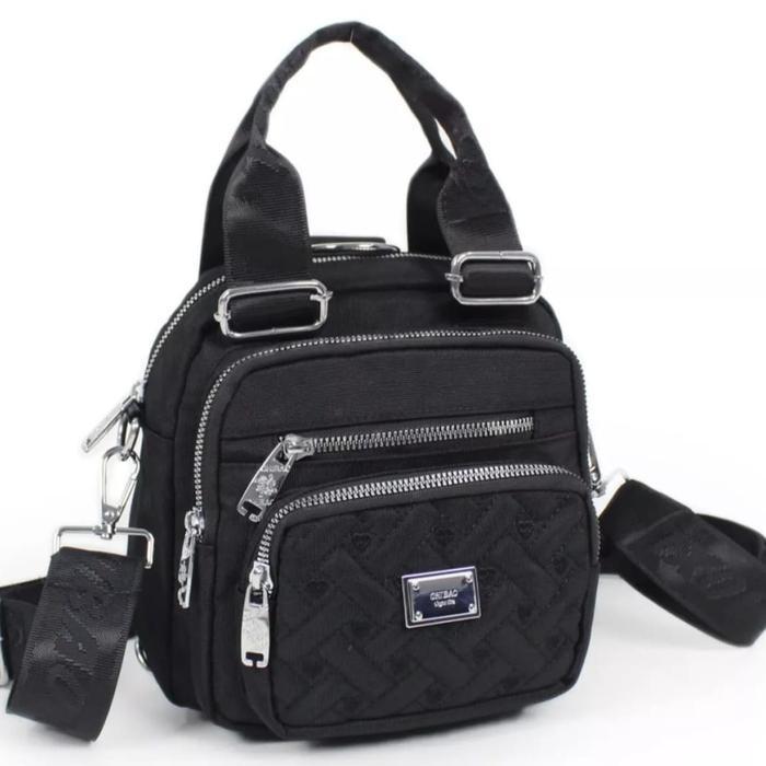 Tas selempang wanita 3in1 chibao import original - HITAM