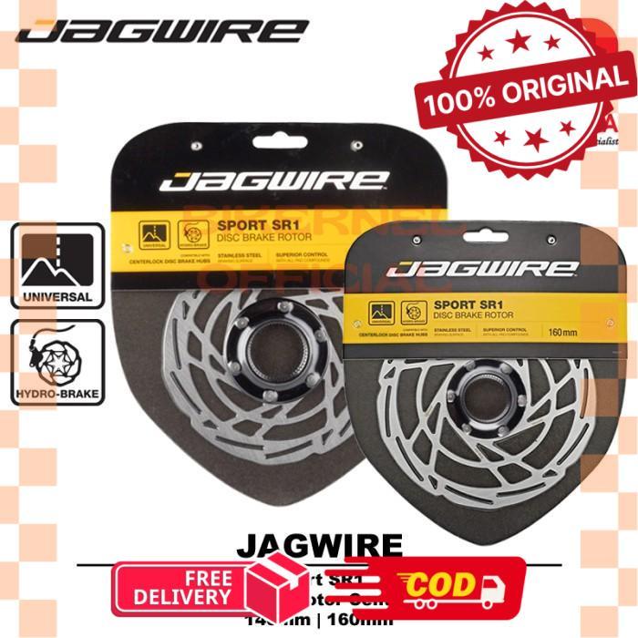 Jagwire Sport SR1 Disc Brake Rotor Centerlock Rotor Sepeda - Centerlock, 140mm