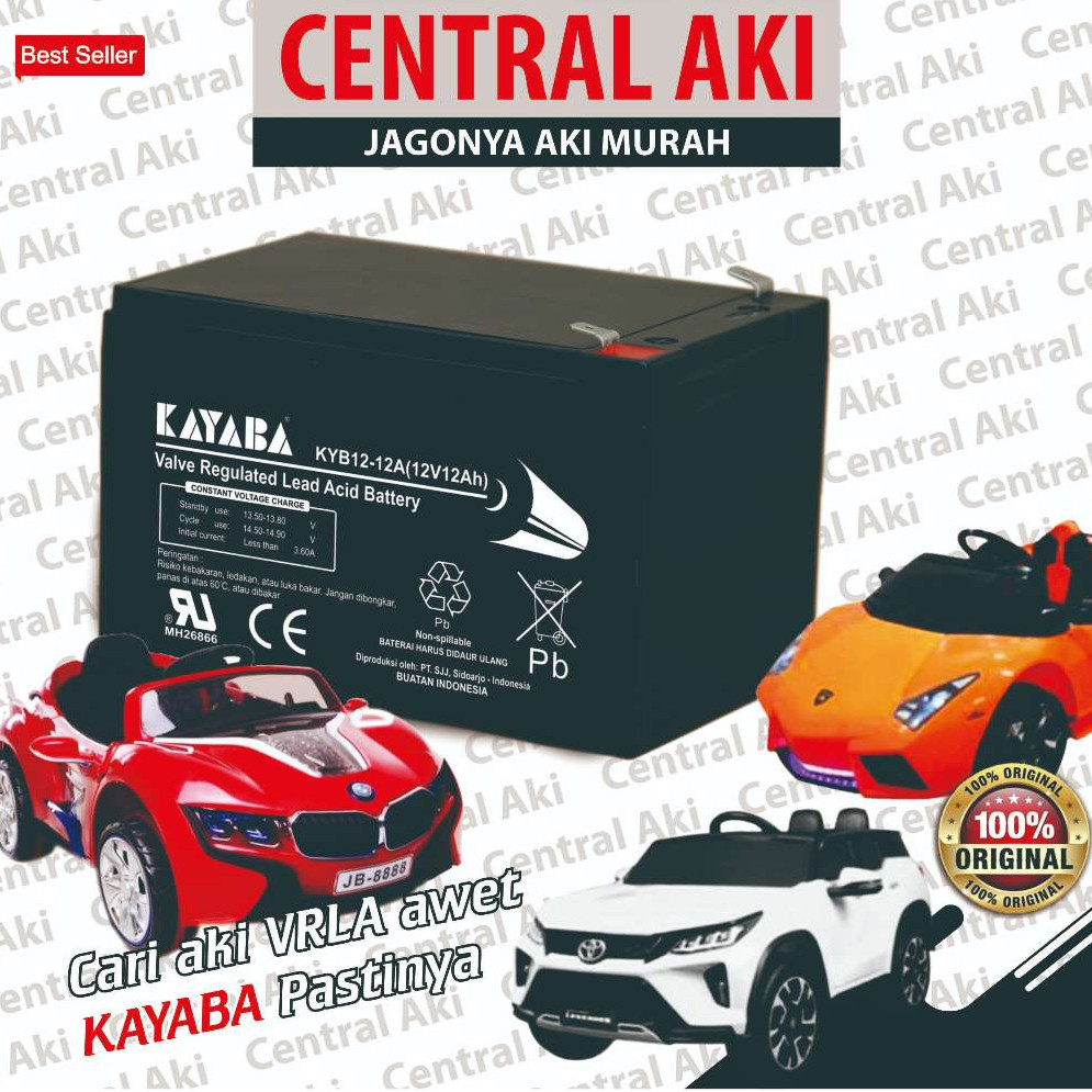 READY KAYABA UPS VRLA 12V 12Ah Aki Sepeda Listrik
