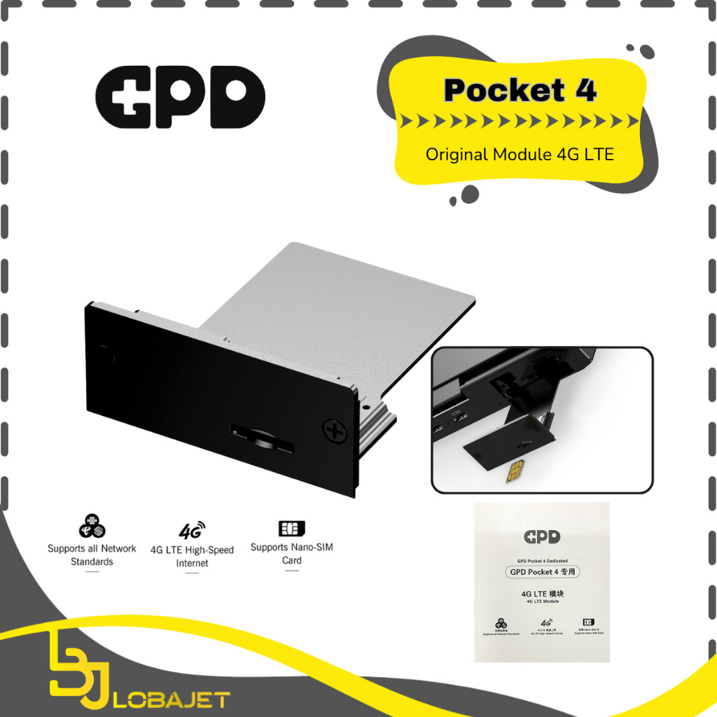 GPD Pocket 4 Original Module 4G LTE - Modular Expansion 4G LTE for GPD Pocket 4 Mini Laptop