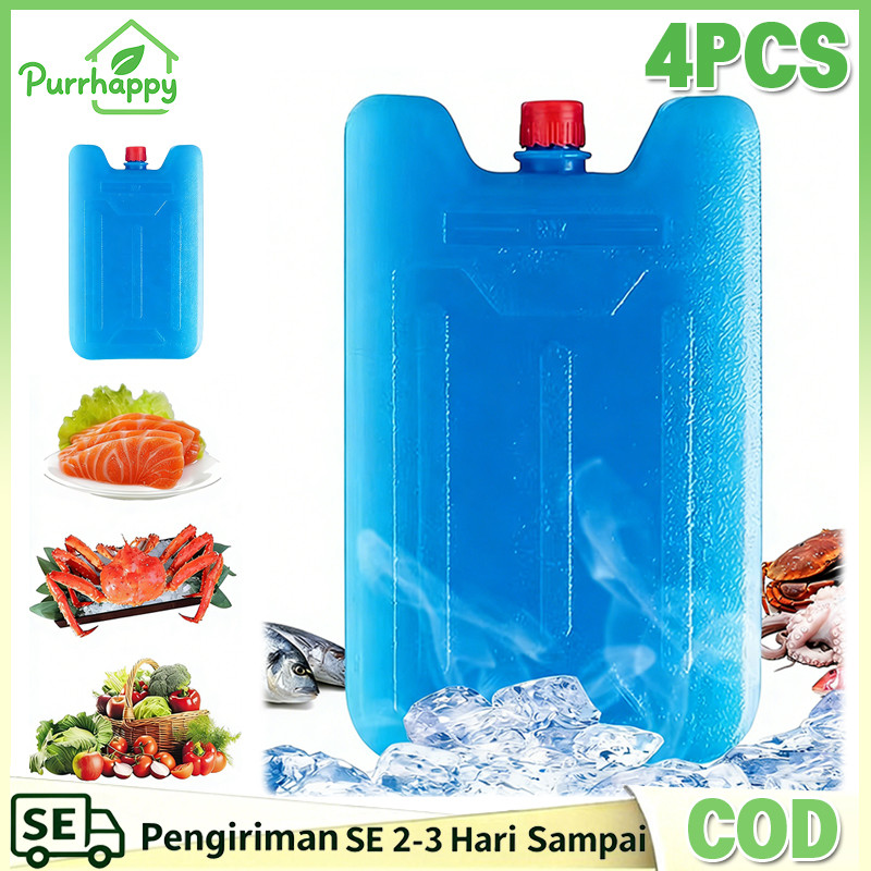 Purrhappy 4PCS Ice Pack Ice Pack Kotak Ice Pack Besar Jumbo Kotak Ice Pack Gel Dry Ice Reusable Ice 
