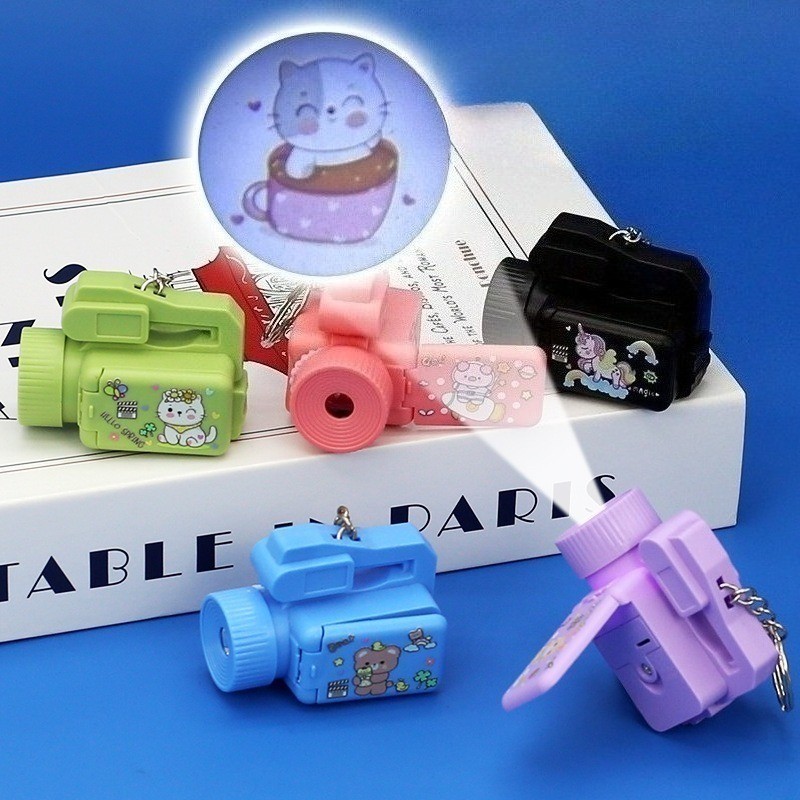 Gantungan kunci kamera proyektor kelas atas / Gantungan kunci kamera proyektor dengan motif hewan / 