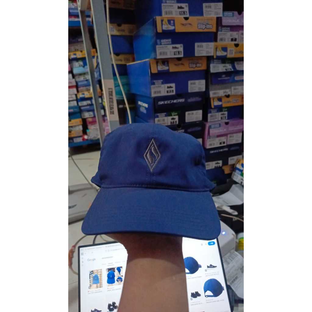 Topi Skechers SKE Men Blue Diamond Cap Original 100%