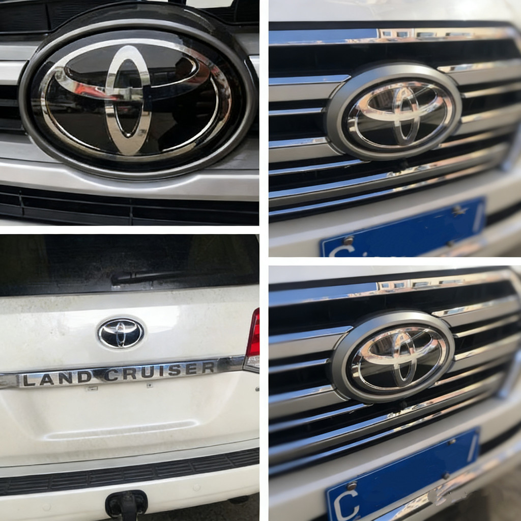 Emblem Kap Mesin Depan Mobil 3D, Logo Belakang untuk Toyota Corolla Camry RAV4 Hilux CHR Highlander 