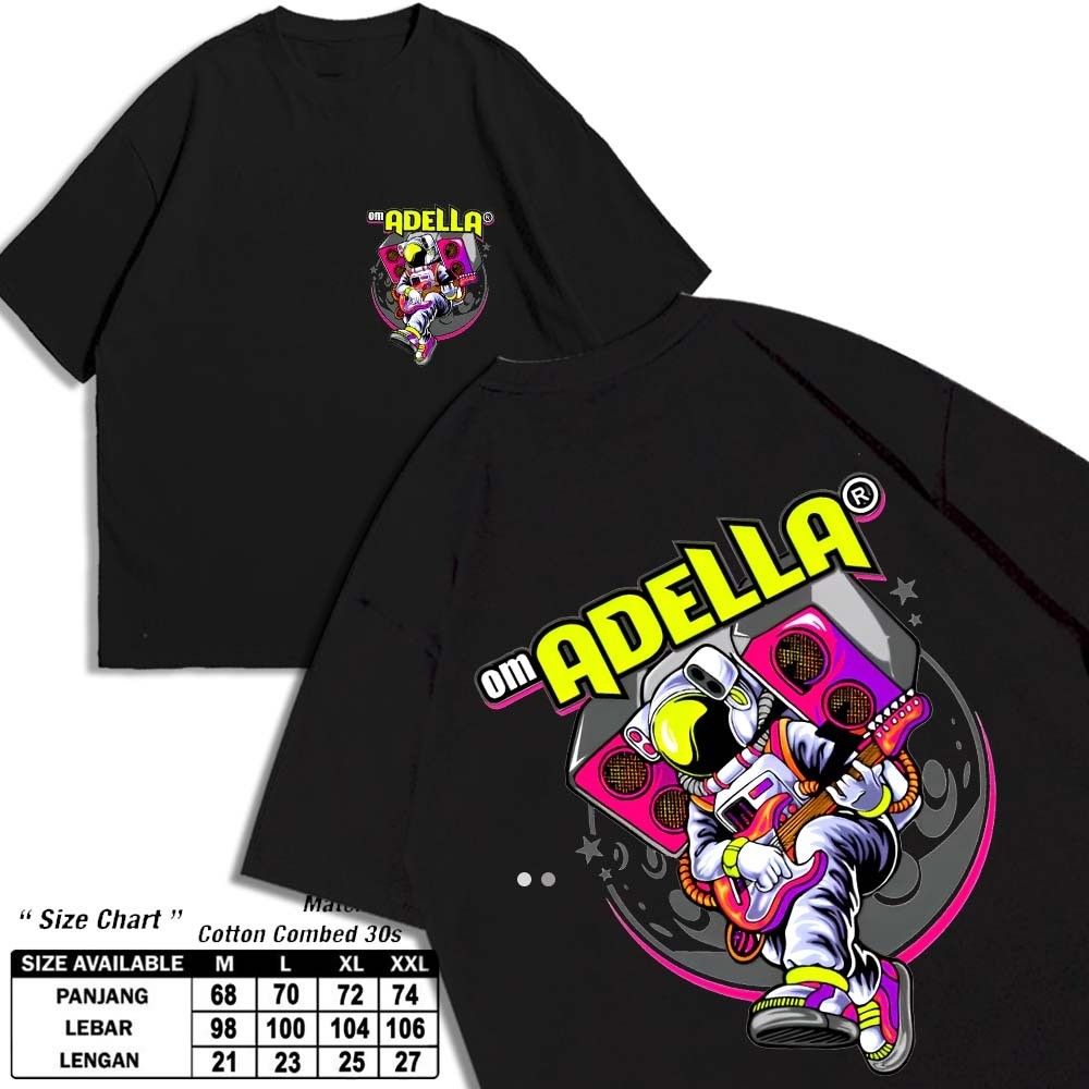 Kaos Distro Adella Gank V3 Unisex / Baju T-shrit Adella Gank Terbaru