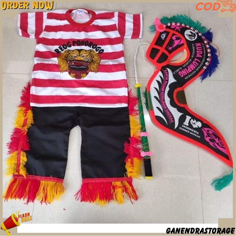 stelan reog. stelan baju reog . stelan baju reog anak. baju reog. baju reog anak. baju reog murah GN
