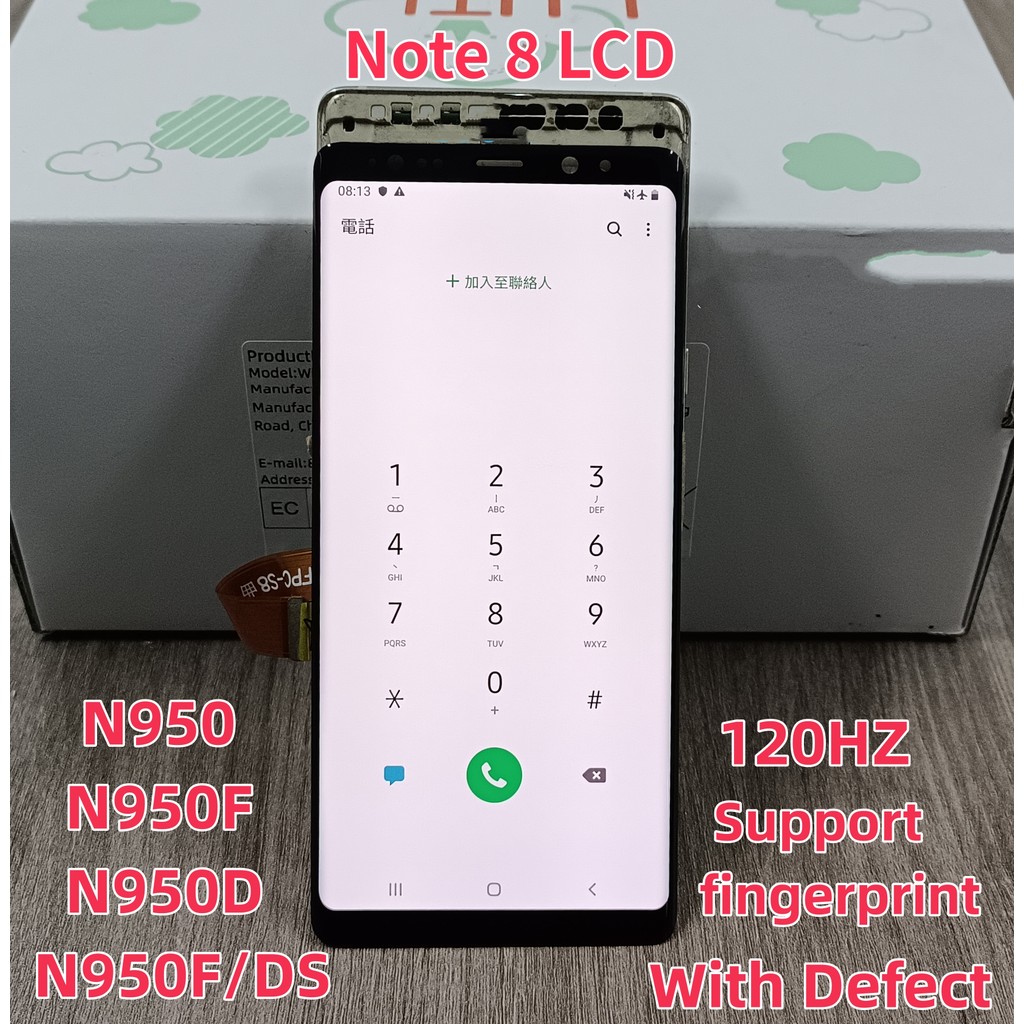 100% Test LCD For Samsung Galaxy Note 8 N950F Note8 N950 N950U N950A Display Tou Screen Digitizer Re