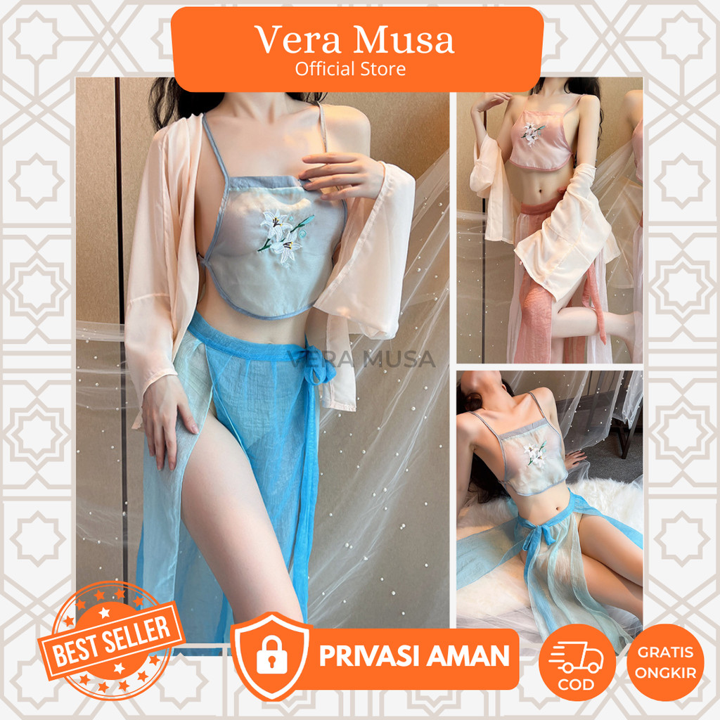 Vera VV41 Hanfu Cosplay Dress Baju Kostum Tidur Tema Cina Hanfu Chinese Dinas Malam Dewasa Wanita