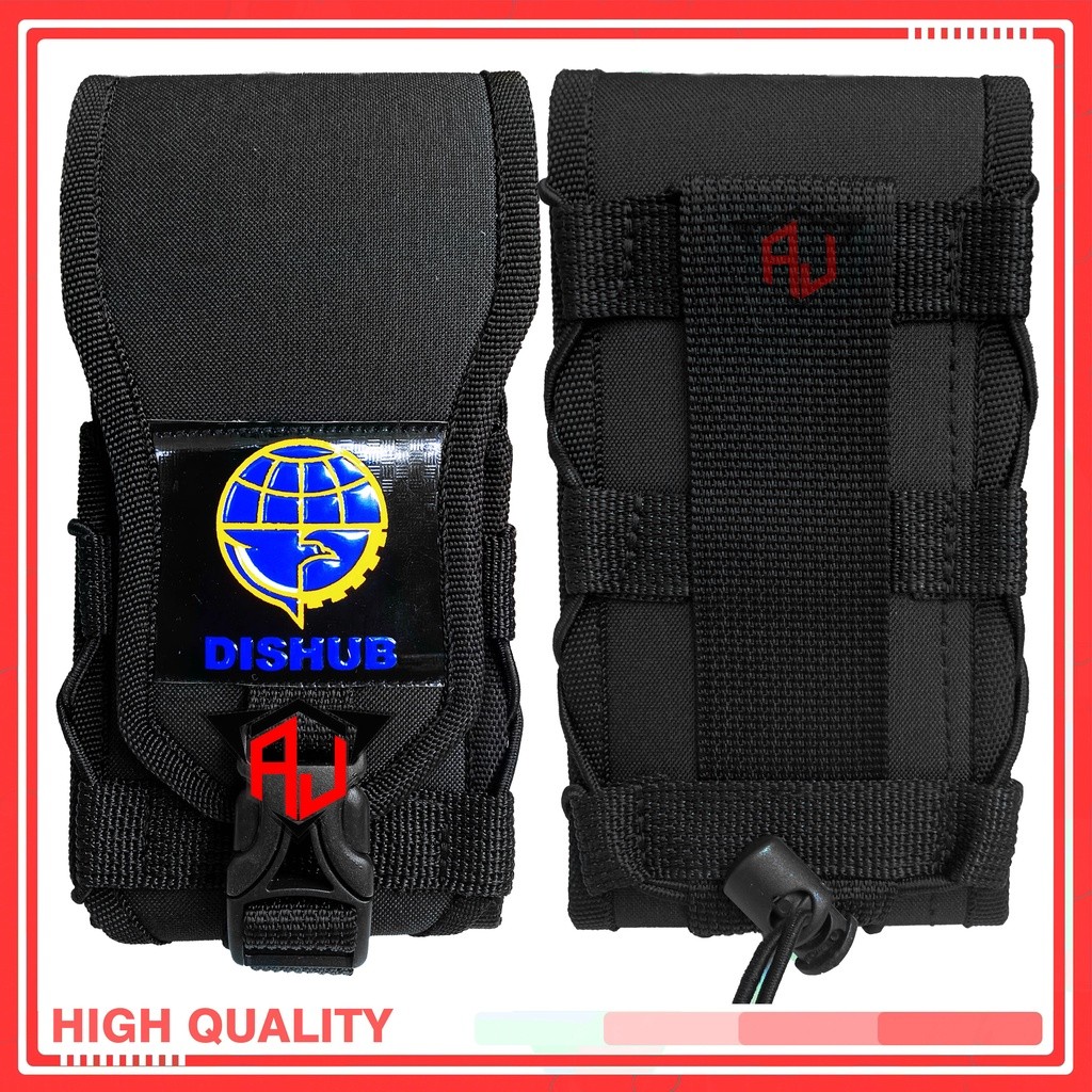 BE - Sarung Hp Dishub Sarung Hp Pinggang Tactical Logo Dishub