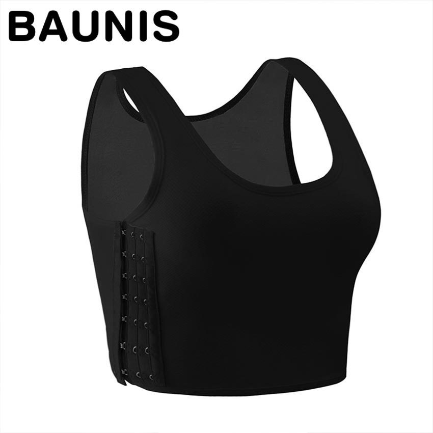 Baunis Breast Binder Half Kait Hook Sport BRA Chest Binder Perata Dada Korset Dada Wanita Tomboy Hit