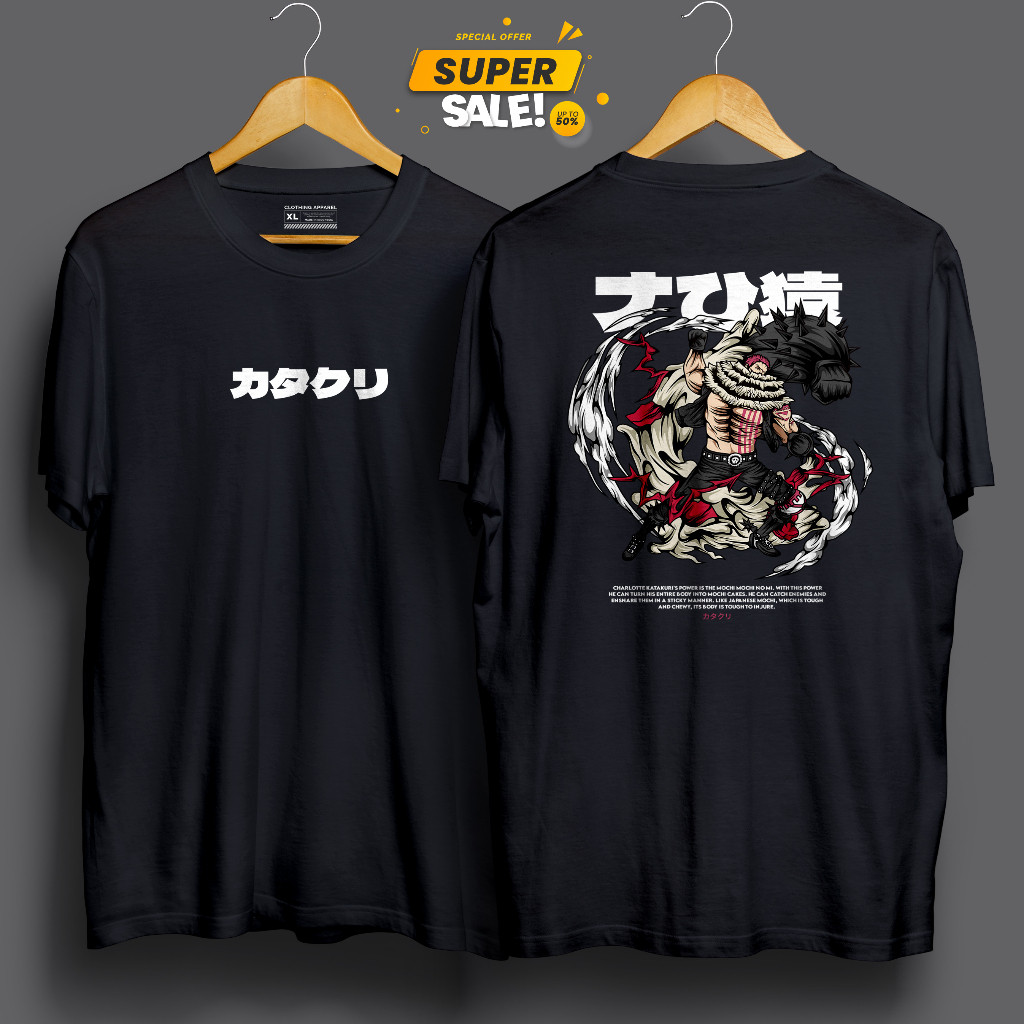 [HOT] KATAKURI - KAOS DEWASA MOTIF ANIME ONE PIECE OP KARAKTER KATAKURI MOCHI MOCHI NO MI EDISI GEAR