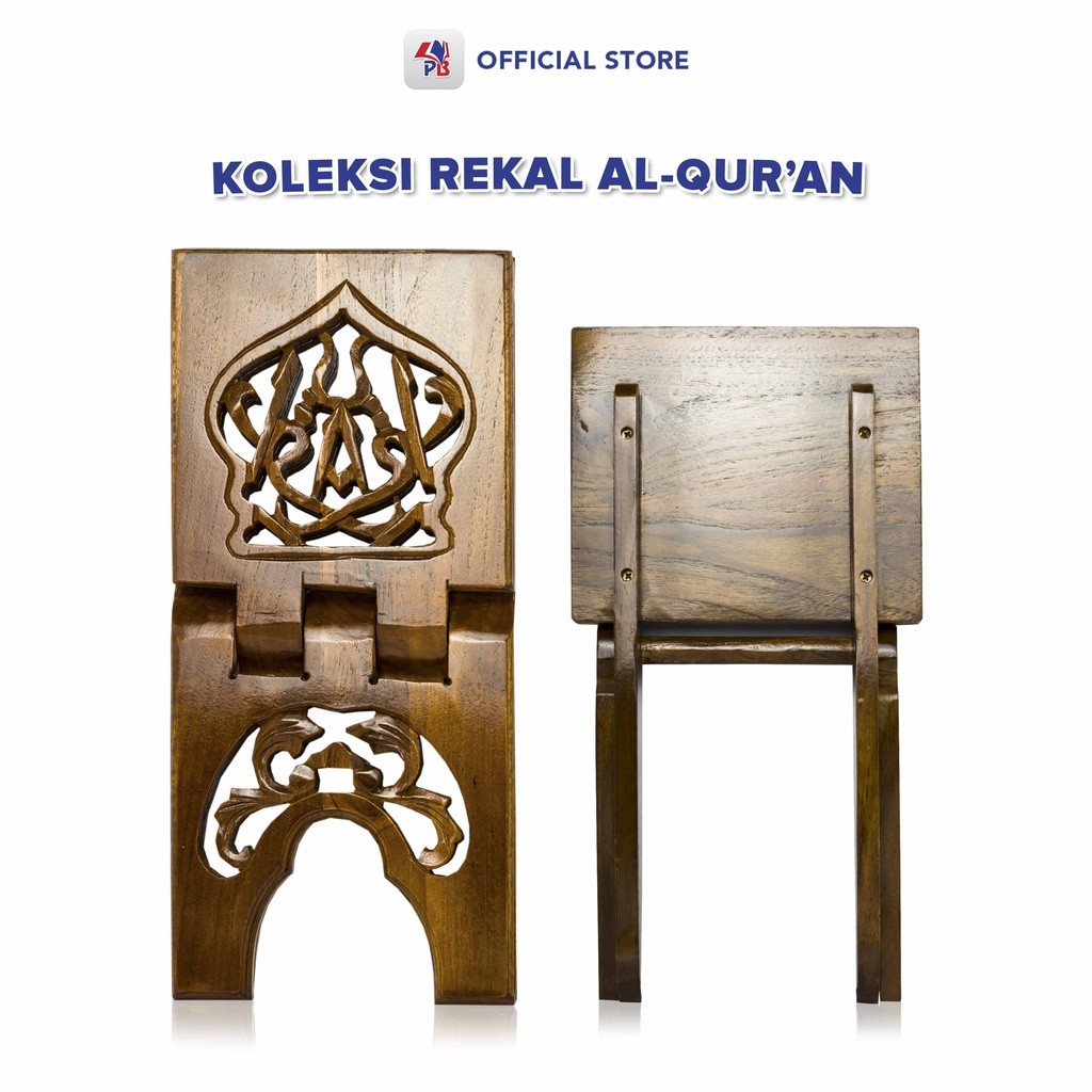 Rekal Alquran / Meja Alquran Lipat / Meja Ngaji /Alas / Dudukan /Tatakan  Model Ukir Jepara Bahan As