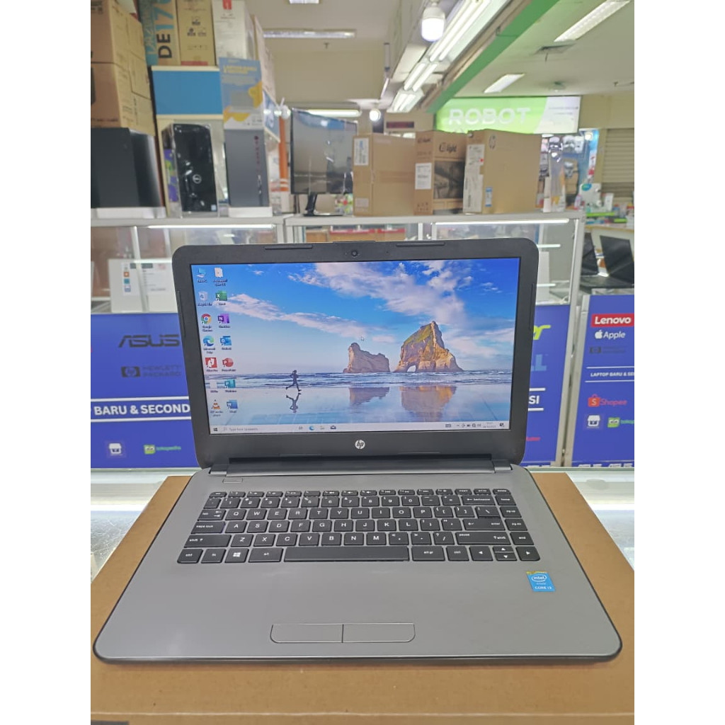 HP Laptop 14-ac181TU Core i3-5005U Gen 5th  RAM 12 GB SSD 256 GB Kualitas Terbaik untuk Penggunaan S