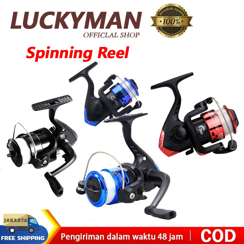 LUCKY MAN Reel Pancing AK200 Fishing Reels Gulungan Pancing Ringan Dan Kuat Dilengkapi Box