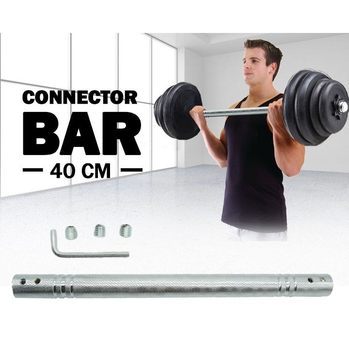 [366SP] Dumbell Connecting Bar Dumble Connector Rods Penyambung Dumbell Fitness