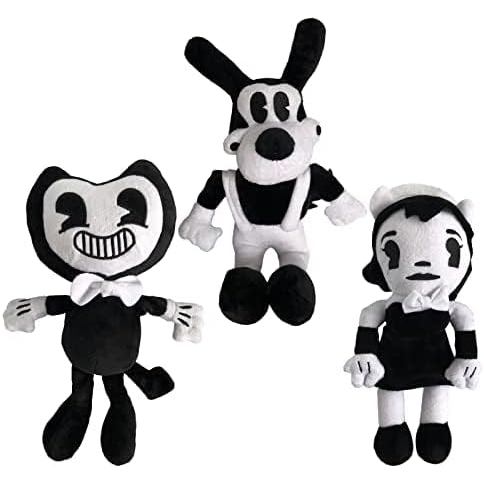 3PCS Anime Plush Toys Bendy Doll Cute Game Horror Plush Soft Stuffed Animals Plush Toys for Kids and