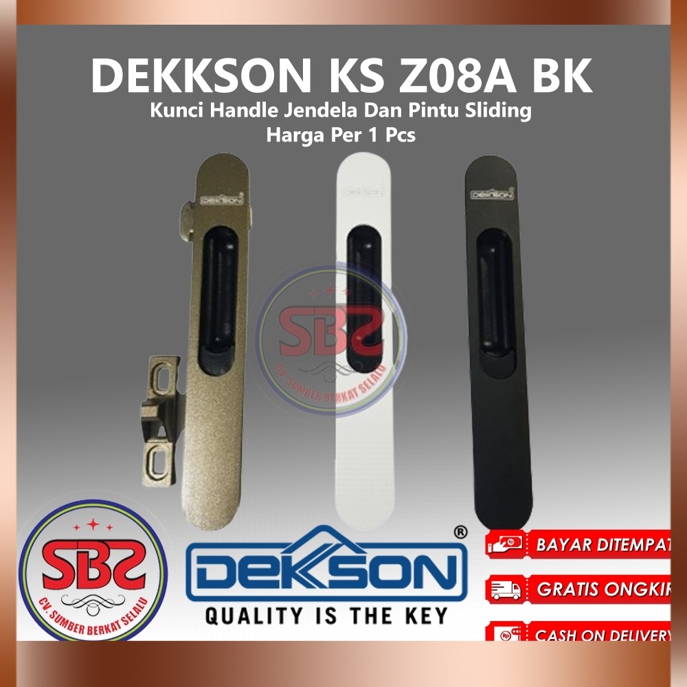 DEKSON Kunci Handle Jendela Dan Pintu Sliding Dekkson KS Z08A BK