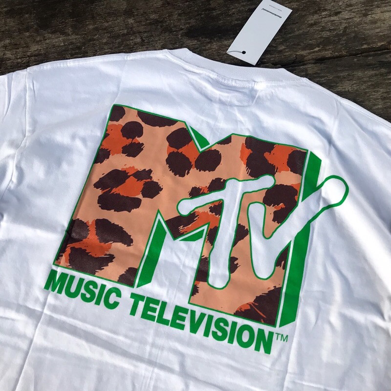 (COD) THANKSINSOMNIA X MTV LEOPARD TSHIRT WHITE