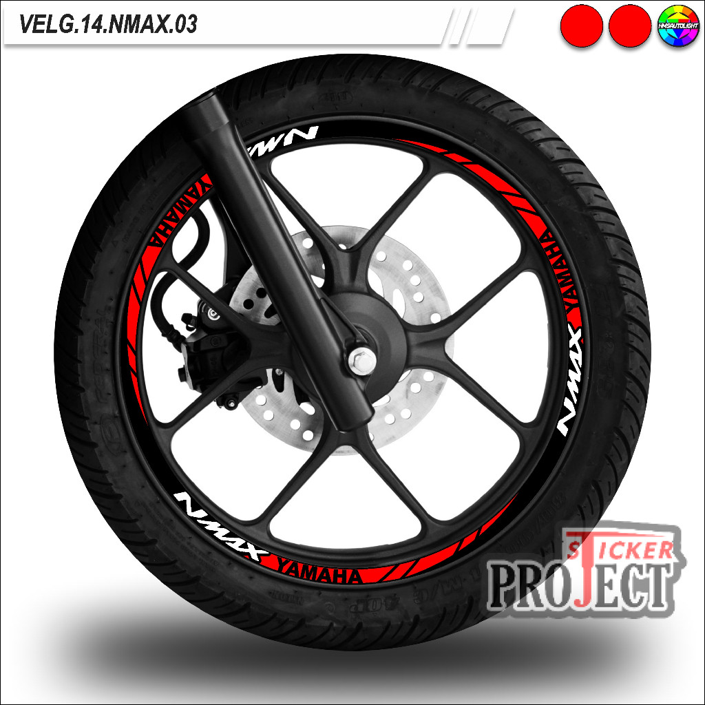 STICKER VARIASI VELG MOTOR RING 14 SEMUA TYPE NMAX 03