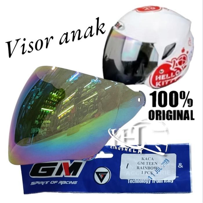 Kaca Helm Anak GM Asca anak Tanggung VISOR KACA HELM GM MODEL ANAK ORIGINAL - Rainbow