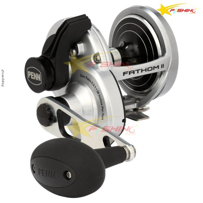 Starsfishing PENN Reel Pancing  Fathom II Lever Drag Handle Kiri Overhead Jigging Metal Body