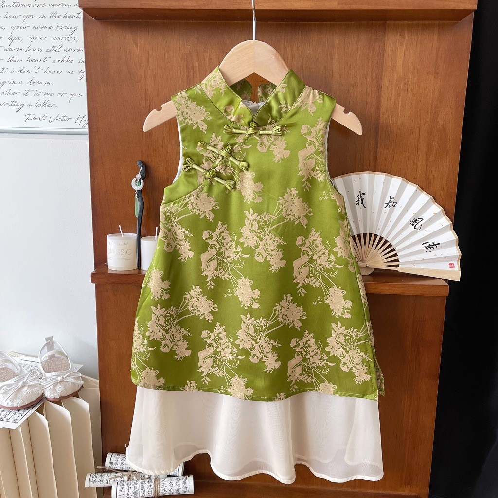 [Asiababy] Dress Cheongsam Anak 1 - 8 tahun Baju Imlek CNY Anak Perempuan