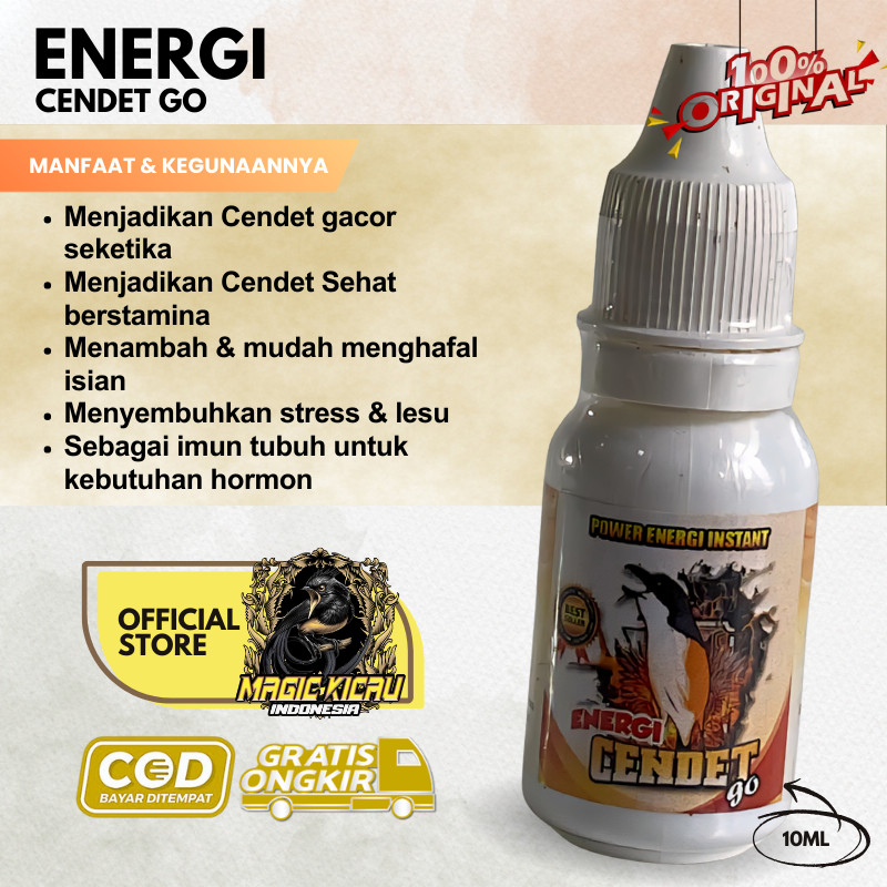 Energi Cendet Go vitamin penggacor burung burung pentet cendet