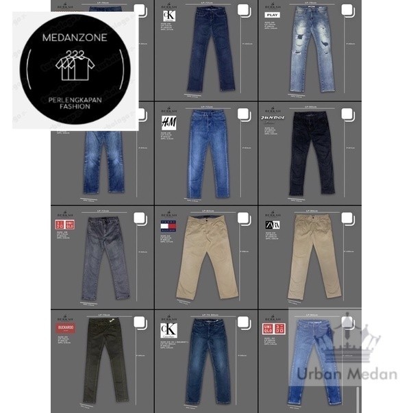 CELANA JEANS COWOK SECOND BRANDED