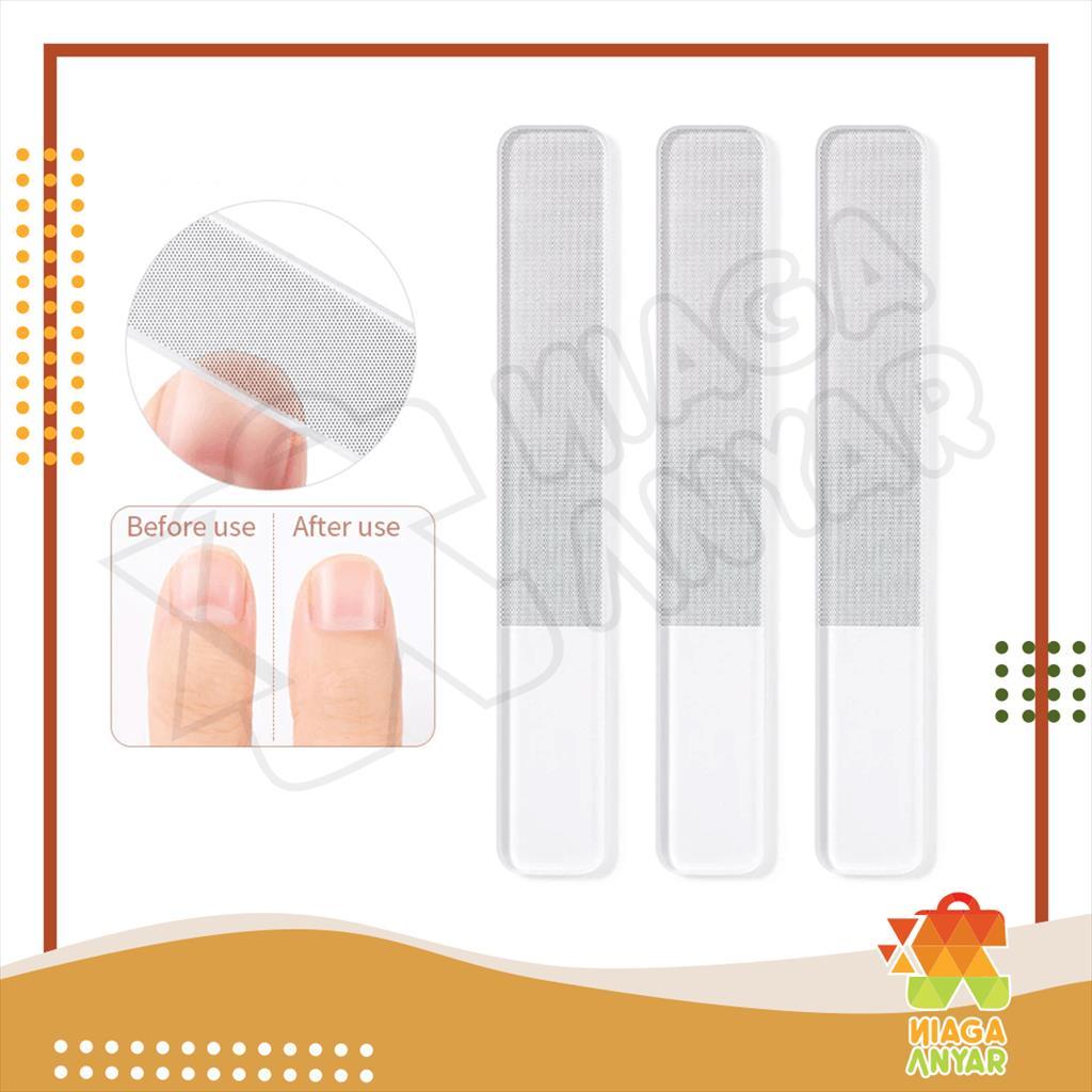 NA Alat Kikir Kuku Kilap / Asahan Amplas Kuku Manicure Pedicure / Nail Buffer Nano Glass Pengkilap P
