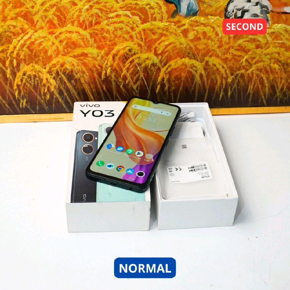VIVO Y03 4/64 GB HP SECOND ORIGINAL SINAR MUTIARA CELL