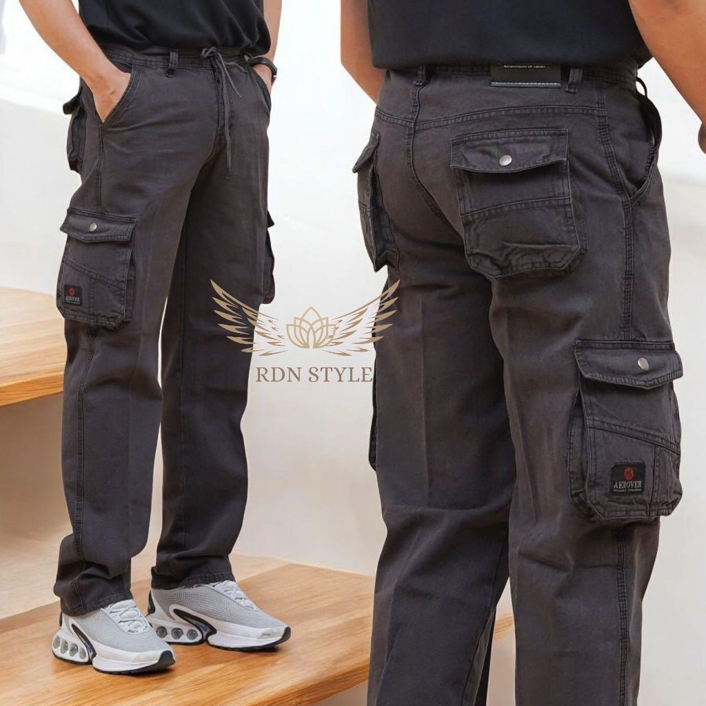 RDN STYLE - CELANA CARGO PRIA TEBAL bahan semi jeans CELANA kimpol tebal adem GUNUNG Pria Celana Pan