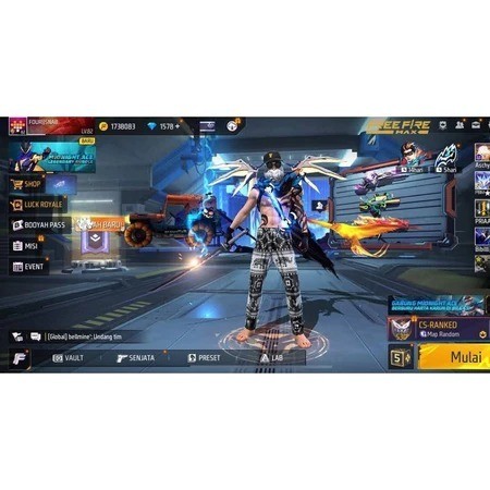 AKUN FF Sultan-Level Tinggi,Skin Langkap,ready akun ff murah-bagus ff full skin