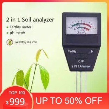 Temukan Soil 2in1 ph fertility meter kesuburan tanah npk test tester