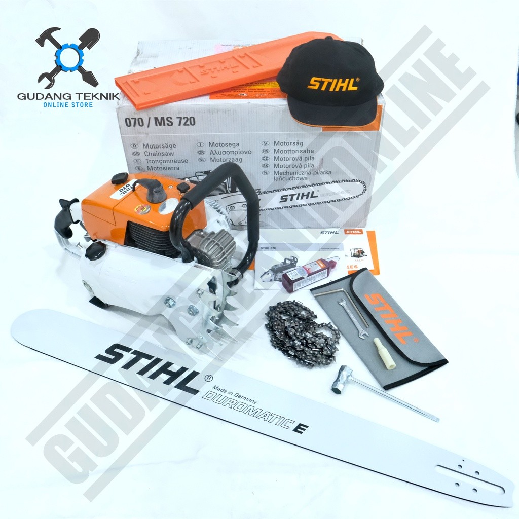 Chainsaw STIHL MS070 36" / Mesin Gergaji Kayu Chainsaw STIHL MS 070 36 Inch - Mesin Gergaji Potong K