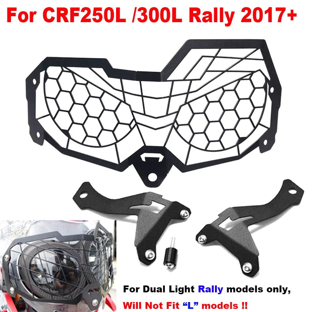 Headlight Guard Kit Headlamp Protection Grille Cover For Honda CRF250L Rally / CRF300L Rally 2017-20